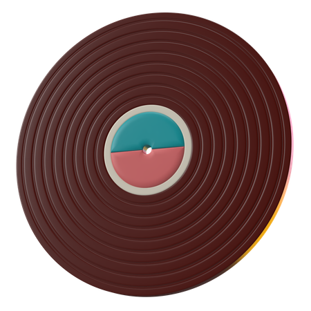 Retro Vinyl  3D Icon