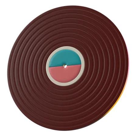 Vinyle rétro  3D Icon