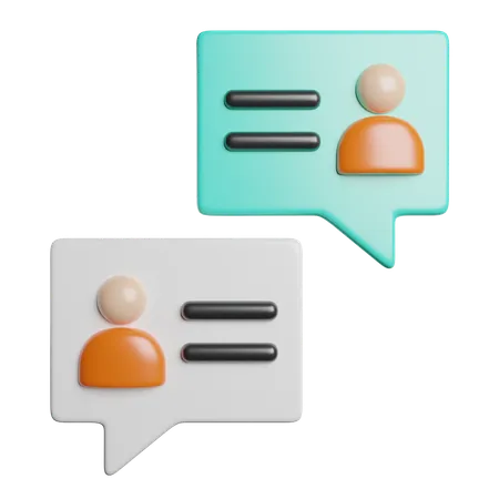 Comentario  3D Icon