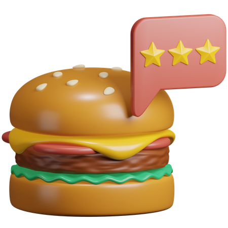 Comentarios de comida  3D Icon