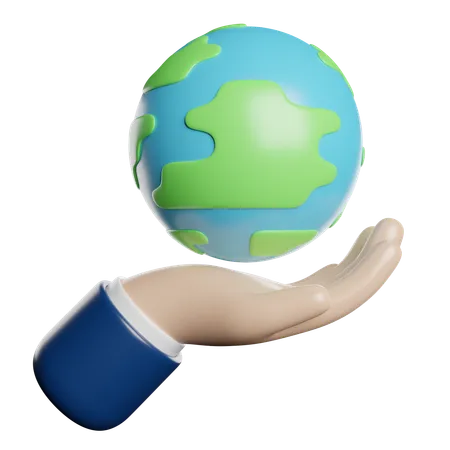 Rette den Planeten  3D Icon