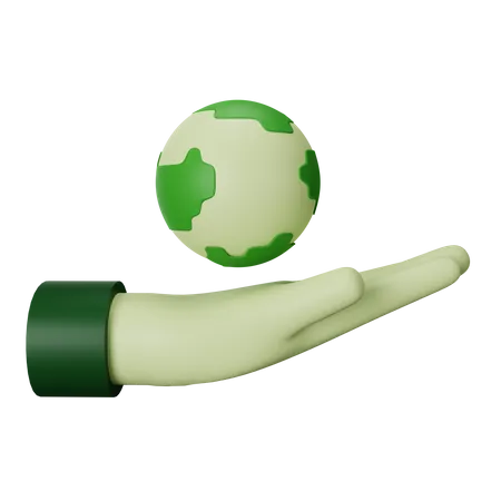 Rette den Planeten  3D Icon