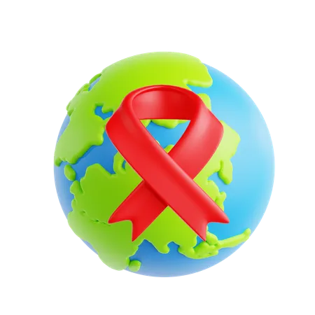 Rette die Erde vor AIDS  3D Icon