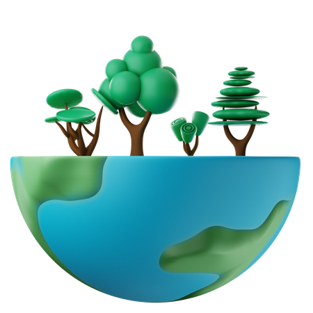 Schütze die Umwelt  3D Icon