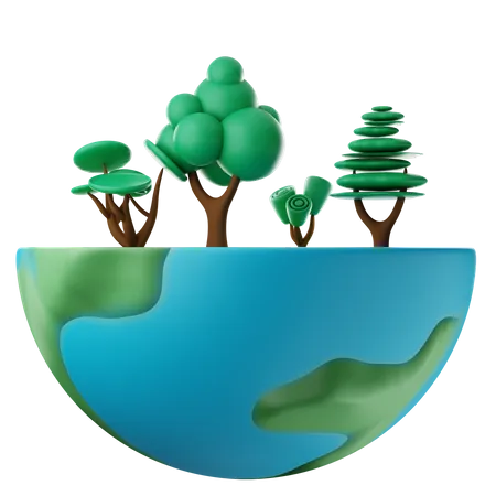 Schütze die Umwelt  3D Icon