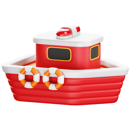 Rettungsboot  3D Icon