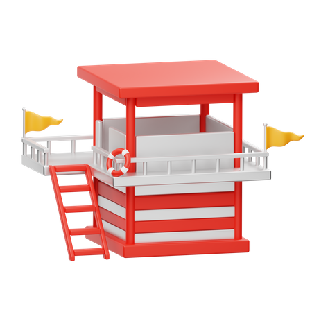 Rettungsschwimmerturm  3D Icon