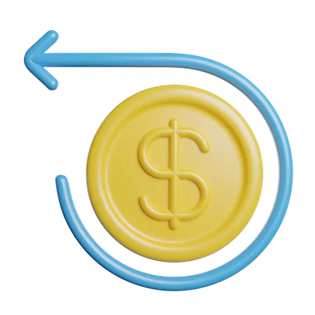 Return Cashback Money 3D Icon
