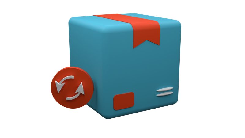 반품  3D Icon