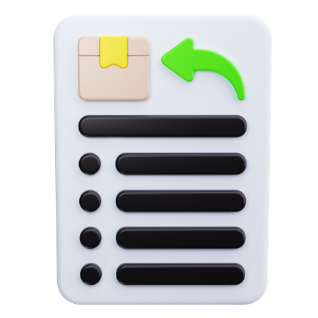 Return  3D Icon