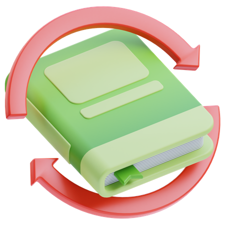 Return Book  3D Icon