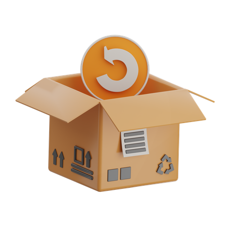 Return Box  3D Icon