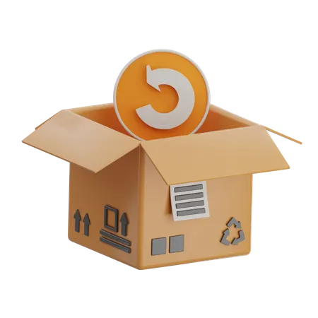Return Box  3D Icon