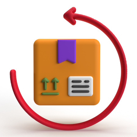 Return Box  3D Icon