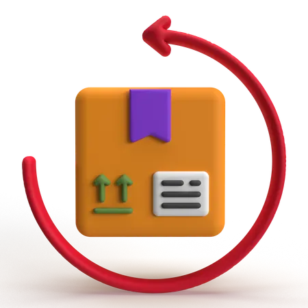 Return Box  3D Icon
