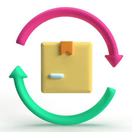 Return Box  3D Icon