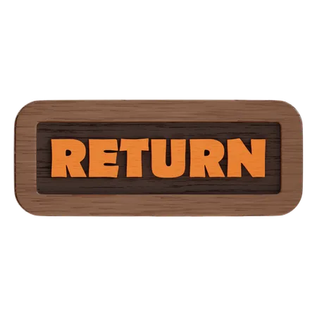 Return Button  3D Icon