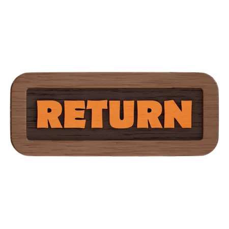Return Button  3D Icon