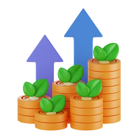 Return on Investment  3D Icon