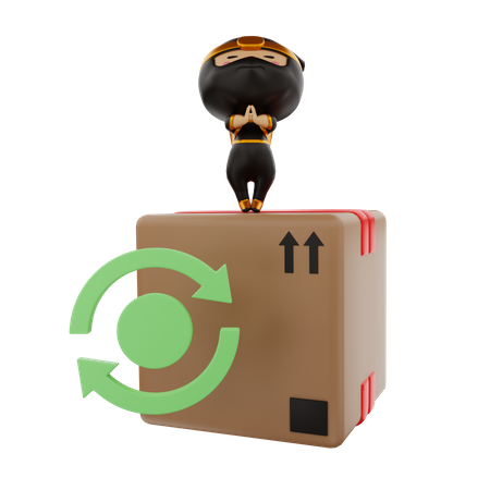 Return package  3D Icon