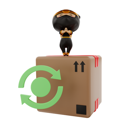 Return package  3D Illustration