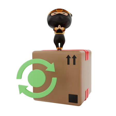 Return package  3D Illustration