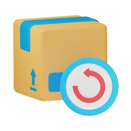 Return Package 3 D Delivery Service 3D Icon