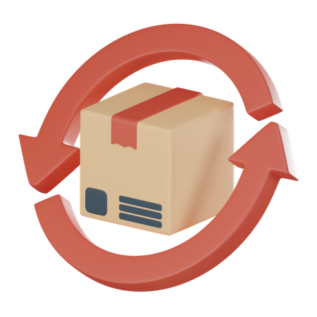 Return Parcel  3D Icon