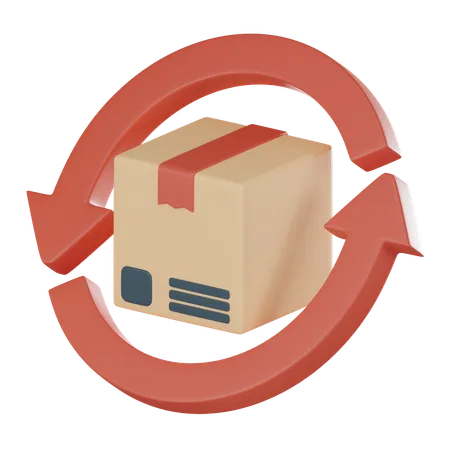 Return Parcel  3D Icon