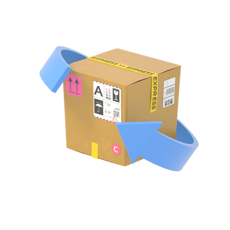 Return Parcel  3D Icon