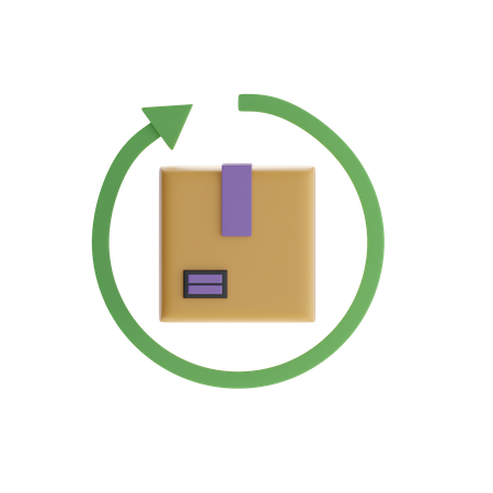 Return Parcel  3D Icon