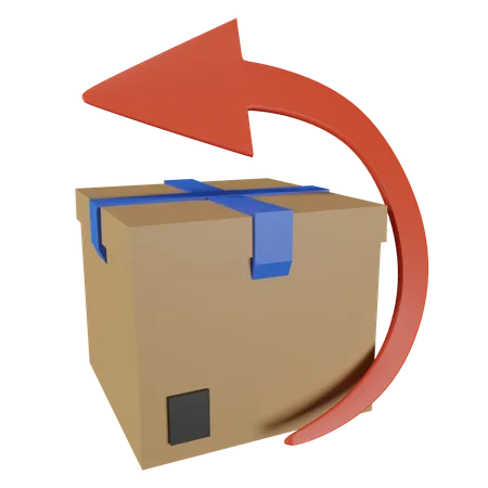 Return Parcel  3D Illustration