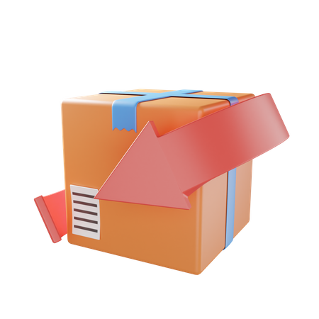 Return Parcel  3D Illustration