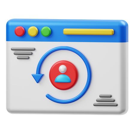 Returning Visitor  3D Icon