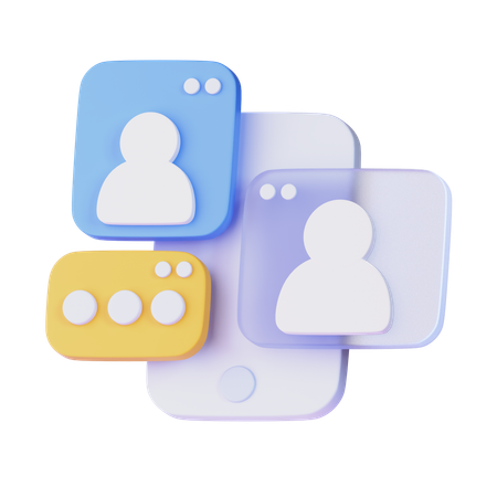 Reunião  3D Icon