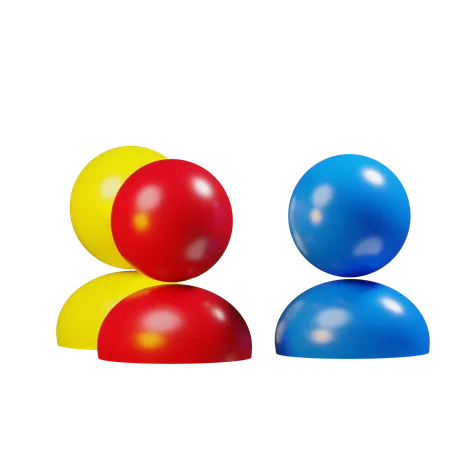Reunião  3D Icon