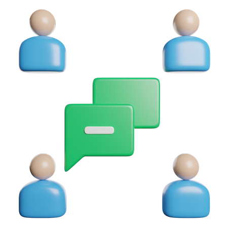 Reunião  3D Icon