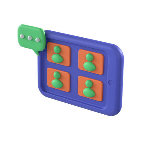 Reunión  3D Icon