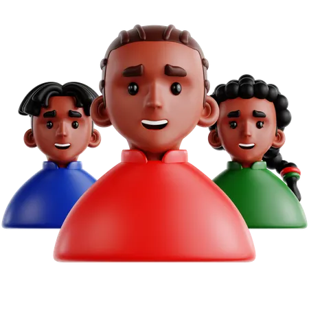 Reunión comunitaria  3D Icon