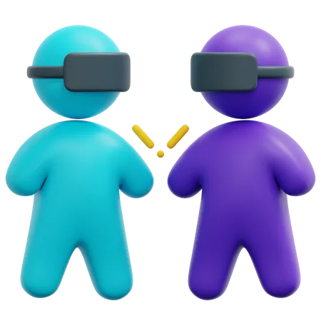 Réunion en réalité virtuelle  3D Icon