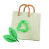 3d recycle bag illustration