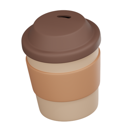 Reusable Coffee Cup  3D Icon
