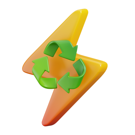 Reusable Energy  3D Icon