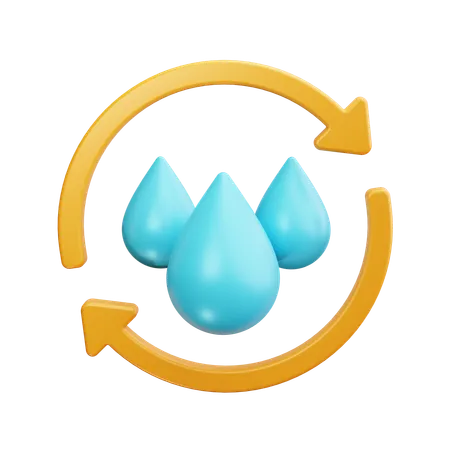 Reuse Water  3D Icon