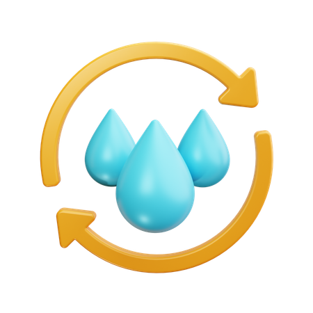 Reutilizar el agua  3D Icon