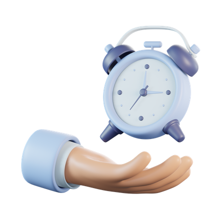 Réveil manuel et alarme  3D Icon