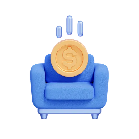 Revenu passif  3D Icon
