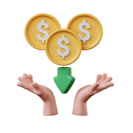 Revenu passif  3D Icon