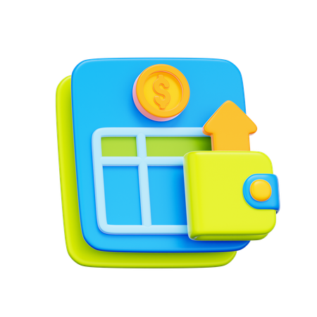Croissance du portefeuille de revenus  3D Icon