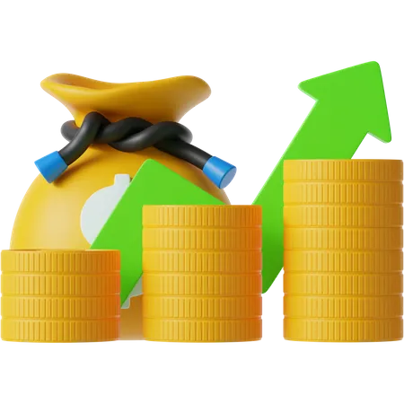 Revenue  3D Icon